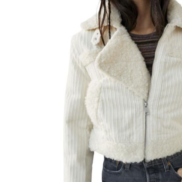 Urban Outfitters Women's NEW with Tags Corduroy/Sherpa BDG Salem Jacket - sz. S - Picture 5 of 6
